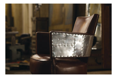 Takara Belmont Kadeřnická židle Pravá kůže Halo Series Model Spitfire