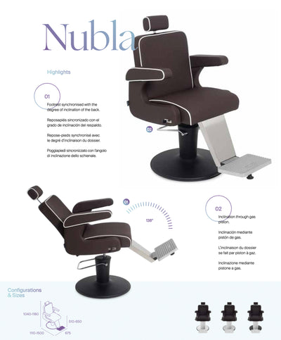 Pahi Kadeřnická židle Nubla